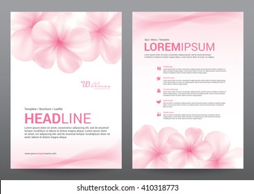 Spa Wellness Medical Topic Template Elements, Presentation, Brochure Poster Flyer Leaflet, Vector Illustration Design