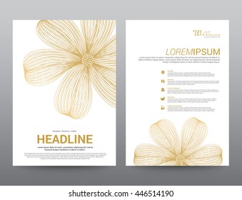 Spa Wellness Medical topic Template elements, Presentation, brochure poster flyer leaflet, vector illustration design