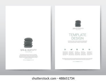 Spa Wellness Medical topic Template elements, Presentation, brochure poster flyer leaflet, vector illustration design