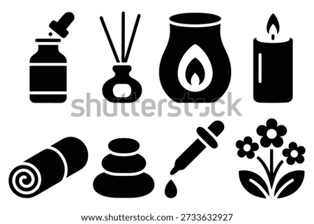 Spa wellness objects relaxation aromatherapy