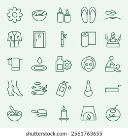 SPA - WELLNESS - SELFCARE ICON SET