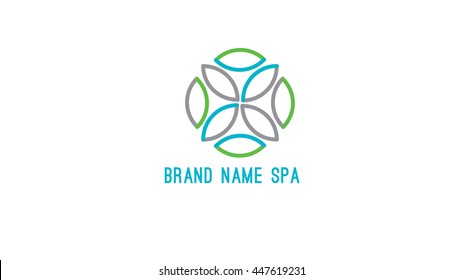 Spa And Wellness Vector Logo Template. Health Care Sign (symbol, Icon, Illustration)