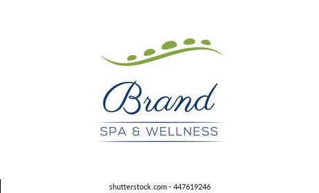 Spa and wellness vector logo template. Health care sign (symbol, icon, illustration)