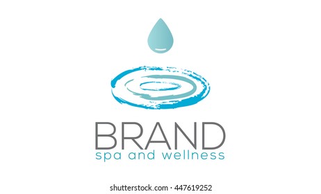 Spa and wellness vector logo template. Health care sign (symbol, icon, illustration)