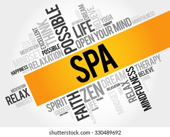Spa word cloud concept