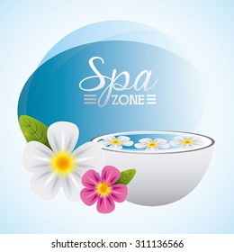 spa zone design, vector illustration eps10 graphic 