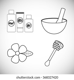 spa zone design, vector illustration eps10 graphic 