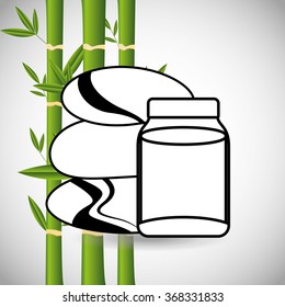 spa zone design, vector illustration eps10 graphic 