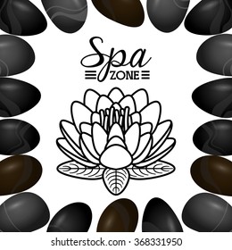 spa zone design, vector illustration eps10 graphic 