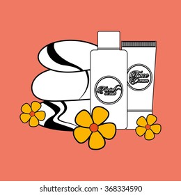 spa zone design, vector illustration eps10 graphic 