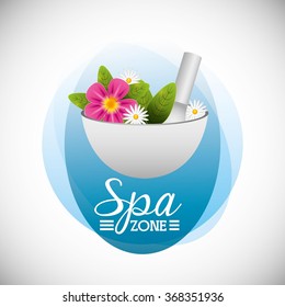 spa zone design, vector illustration eps10 graphic 