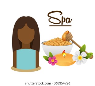 spa zone design, vector illustration eps10 graphic 