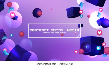 Space Abstract Background Stars 3d Shapes Stock Vector (Royalty Free ...