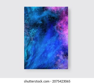 Space Abstract Galaxy art Banner. Vector galaxy illustration for your designs and artworks. Space Galaxy design element.