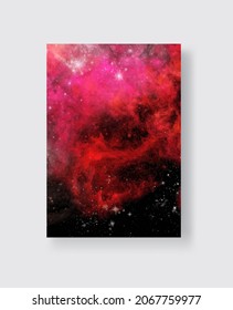 Space Abstract Galaxy Banners set. Vector illustration for your designs and artworks.