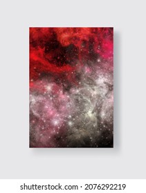 Pancartas de la Galaxia Resumen Espacial. Ilustración vectorial para sus diseños y obras de arte.