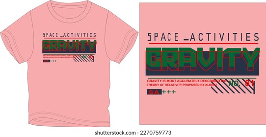space activities gravity Graphic design vector
