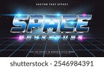 Space Adventure 3D editable text effect Template Suitable for galaxy theme