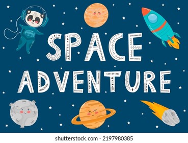 Space Adventure t-shirt design for space lovers