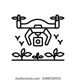 Space Agriculture icon in vector. Illustration