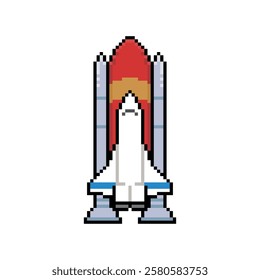 SPACE AIR PLANE PIXEL ART