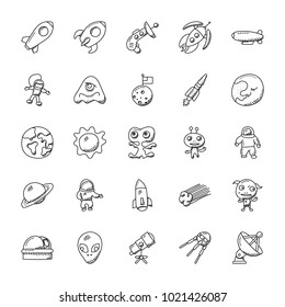 
Space and Aircraft  Icons Pack 
