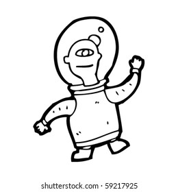 space alien cartoon