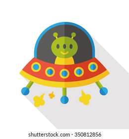 Space Alien flat icon