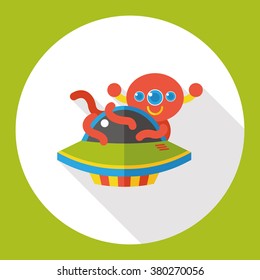 Space Alien flat icon