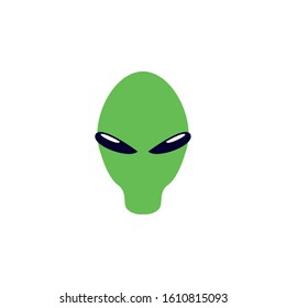 space alien flat style icon vector illustration design