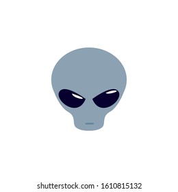space alien flat style icon vector illustration design
