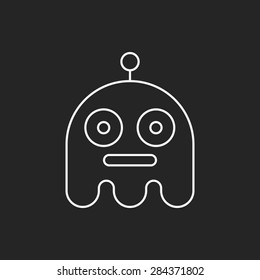 Space Alien line icon