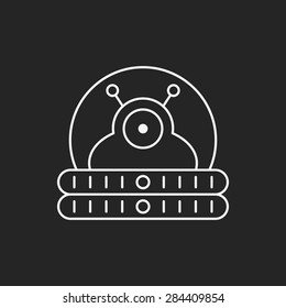 Space Alien line icon