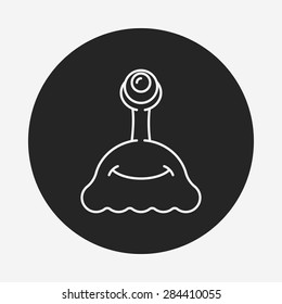 Space Alien line icon