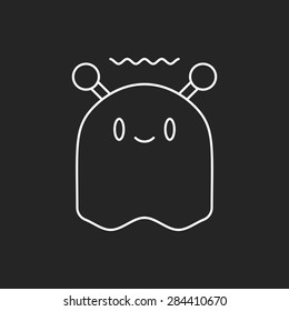 Space Alien line icon