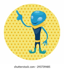 space alien theme elements vector,eps