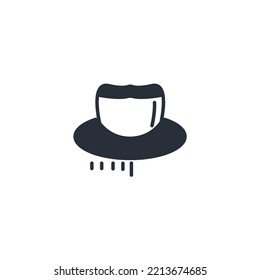 Space Aliens thin line icons. Vector illustration isolated on white. Editable stroke.