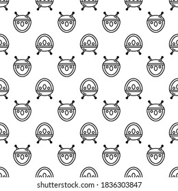 Space Aliens. UFO icon isolated.