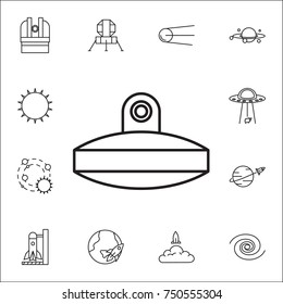 Space Aliens. UFO icon. Set of space icons. Signs, outline symbols collection, simple thin line icons for websites, web design, mobile app, info graphics on white background