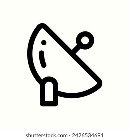 Space, antenna icon, isolated icon in light background, perfect for website, blog, logo, graphic design, social media, UI, mobile app