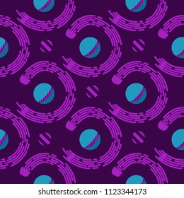 space art vector. Planets and comets
