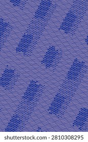 Space asteroid belt visual background with framed accents and crossed sinewave texture pattern