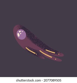 space asteroid in hand draw style