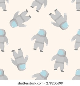 Space Astronaut, 10, cartoon seamless pattern background