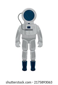 icono de carácter astronauta de espacio aislado plano