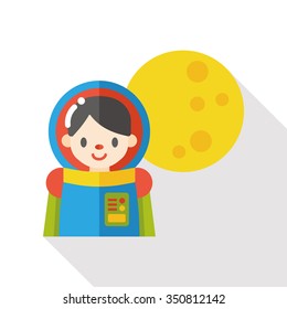Space Astronaut flat icon