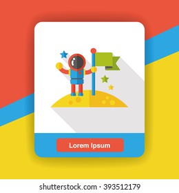 Space Astronaut flat icon