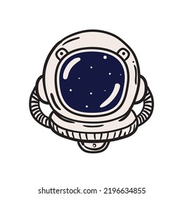 space astronaut helmet retro icon