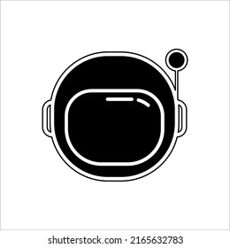 space astronaut helmet vector icon