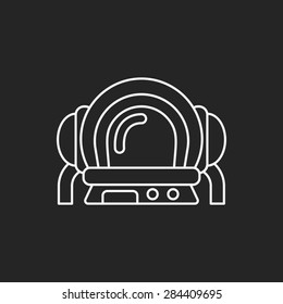 Space Astronaut line icon